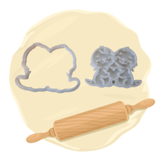 Keksausstecher "Otterpärchen"