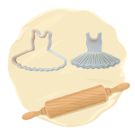 Keksausstecher "Balettkleid"