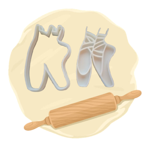 Keksausstecher "Balettschuhe"