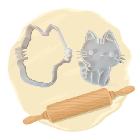 Keksausstecher "Katze lieb"