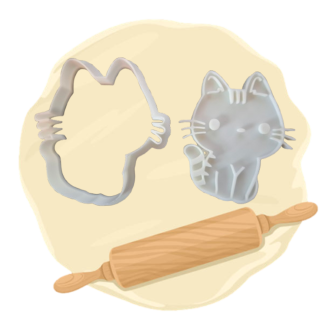 Keksausstecher "Katze lieb"