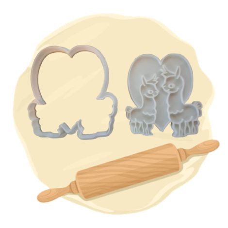 Keksausstecher "Alpaka Liebe"