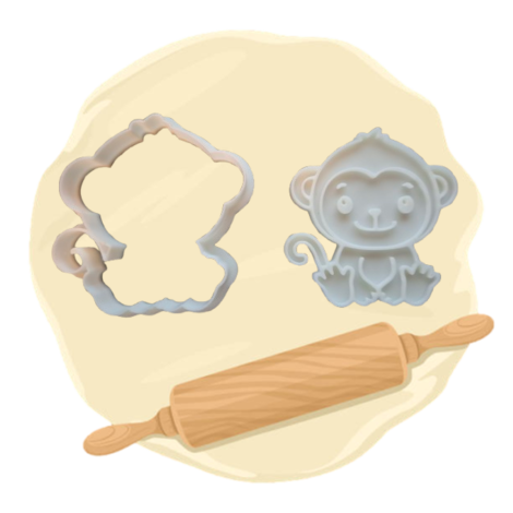 Keksausstecher "Affe"