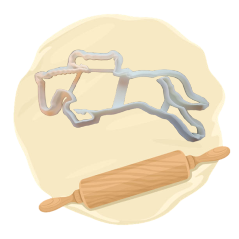 Keksausstecher "Pferd am springen"