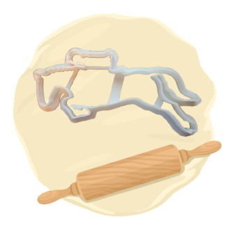 Keksausstecher "Pferd am springen"