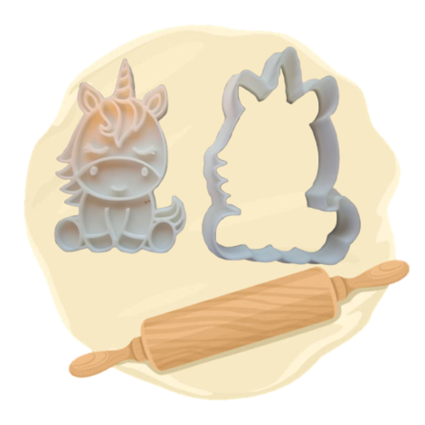 Keksausstecher "Einhorn sitzend"