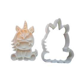 Keksausstecher "Einhorn sitzend"