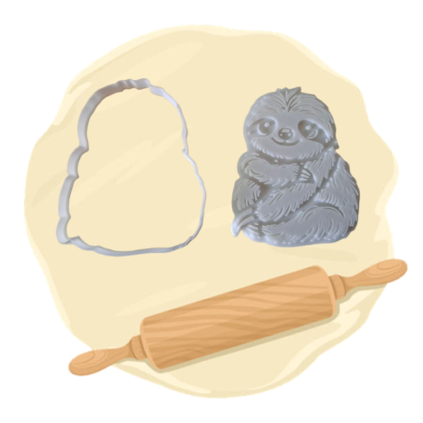 Keksausstecher "Faultier"