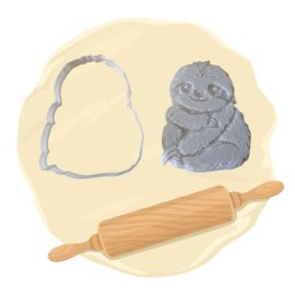 Keksausstecher "Faultier"