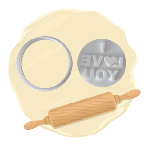 Keksausstecher "I Love You"