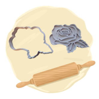 Keksausstecher "Rosen"