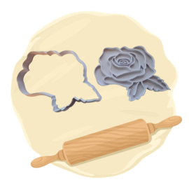 Keksausstecher "Rosen"