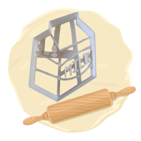 Keksausstecher "Milch"