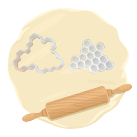 Keksausstecher "Bienenwaben"