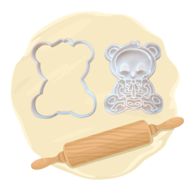 Keksausstecher "Skelett Teddy"