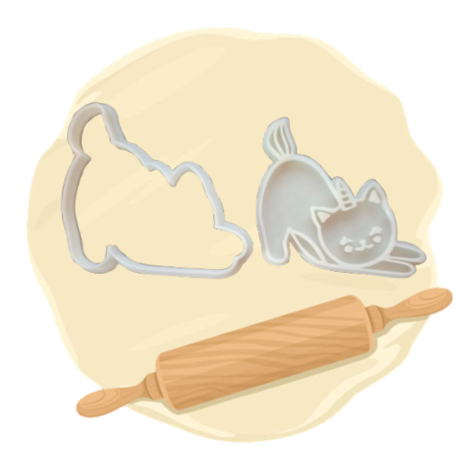 Keksausstecher "Einhornkatze"