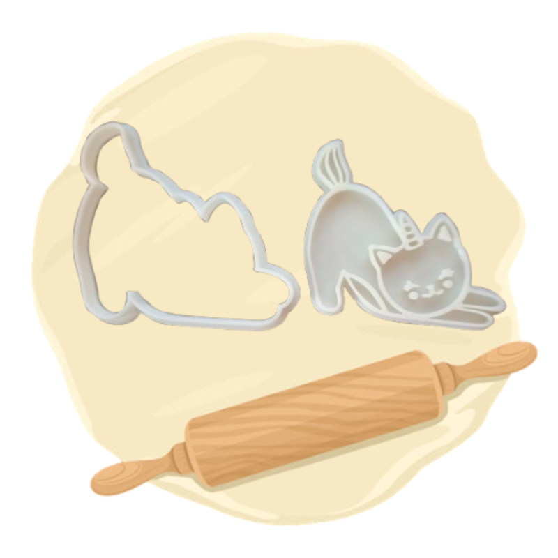 Keksausstecher "Einhornkatze"