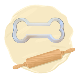 Keksausstecher "Knochen"