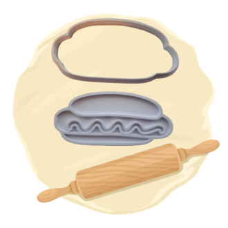 Keksausstecher "Hot Dog"