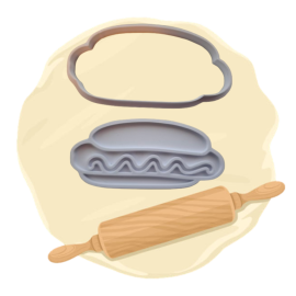 Keksausstecher "Hot Dog"