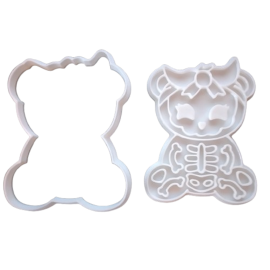 Keksausstecher "Skelett Teddy"