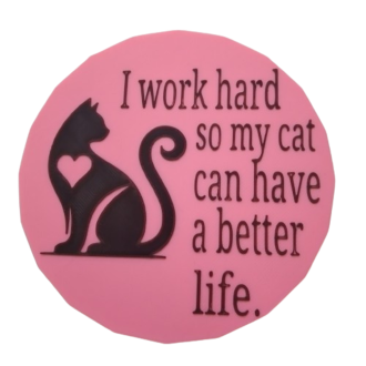 Untersetzer "Katze Arbeit"
