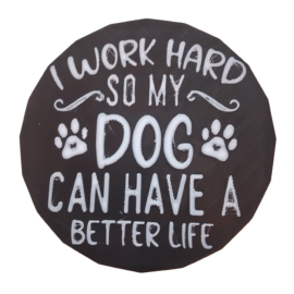Untersetzer "Hund Arbeit"