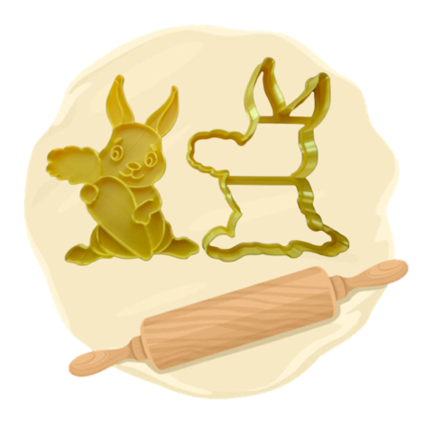 Keksausstecher "Hase mit Möhre"