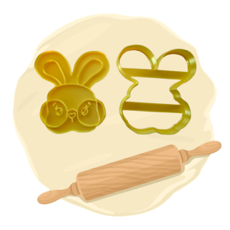 Keksausstecher "Hase mit Brille"