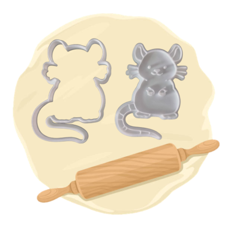 Keksausstecher "Ratte"