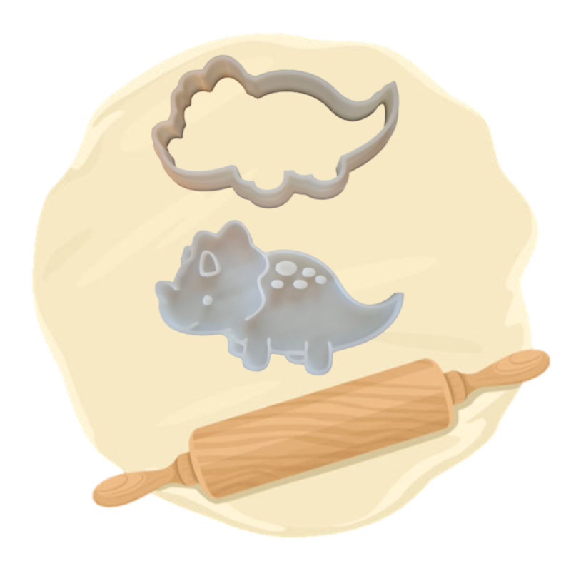 Keksausstecher "Triceratops"
