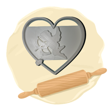 Keksausstecher "Herz Amor"