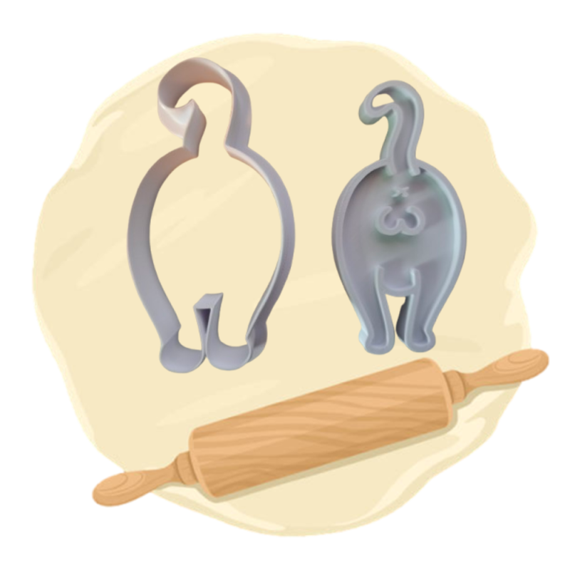 Keksausstecher "Katze von hinten"
