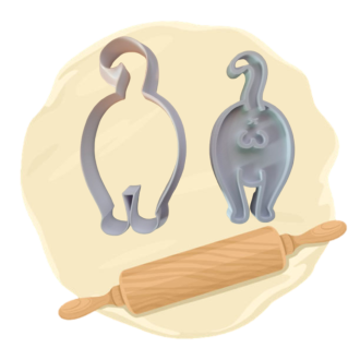 Keksausstecher "Katze von hinten"
