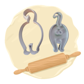 Keksausstecher "Katze von hinten"