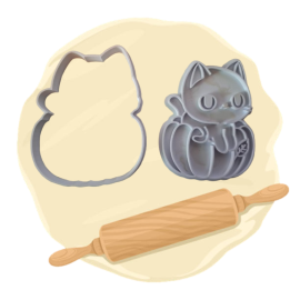 Keksausstecher "Kürbis Katze"