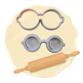 Keksausstecher "Brille"