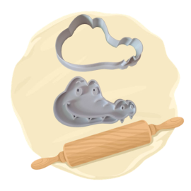 Keksausstecher "Krokodil Kopf"
