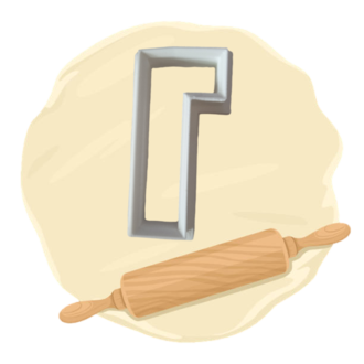 Keksausstecher "Zahl 1"