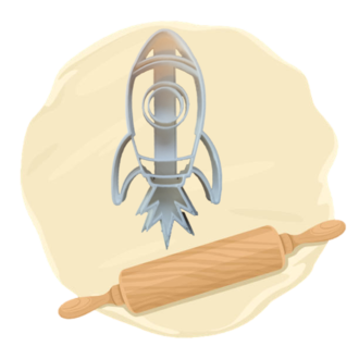 Keksausstecher "Rakete"