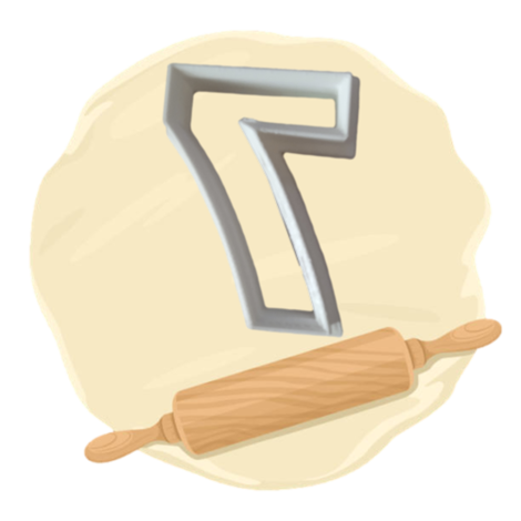 Keksausstecher "Zahl 7"