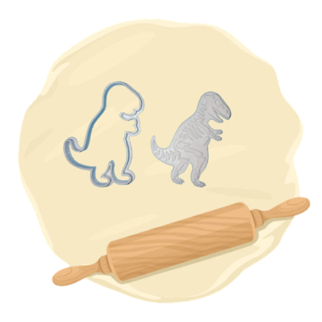 Keksausstecher "T-Rex"