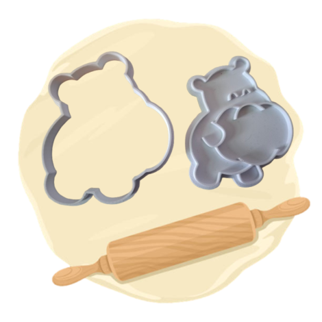 Keksausstecher "Hippo"