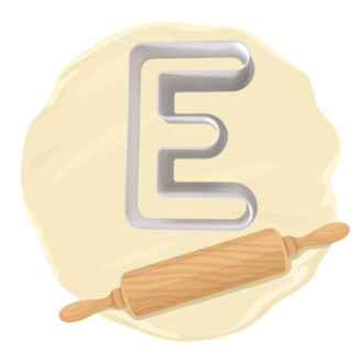 Keksausstecher "Buchstabe E"
