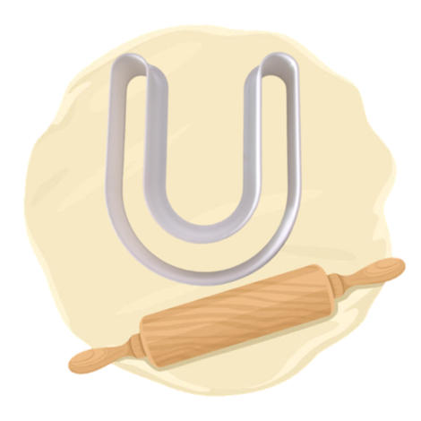 Keksausstecher "Buchstabe U"