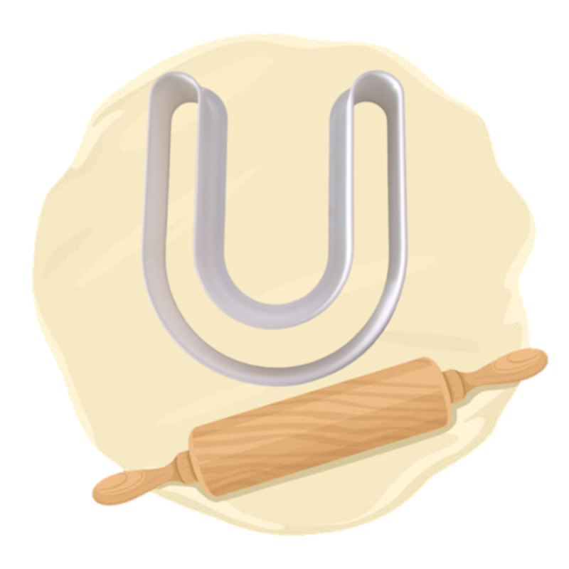 Keksausstecher "Buchstabe U"