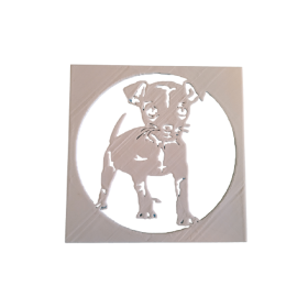 Wandschablone "Hund"