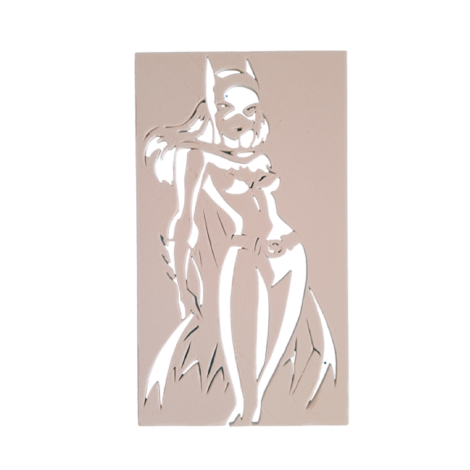 Wandschablone "Batgirl"
