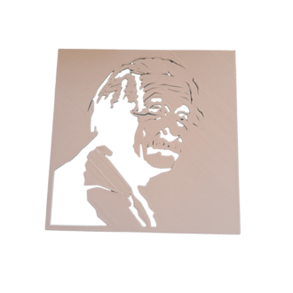 Wandschablone "Einstein"