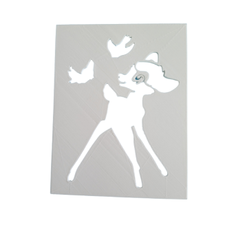 Wandschablone "Bambi"